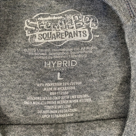 SpongeBob SquarePants T-Shirt Mens Large Gray Monday vs Friday Graphic Tee Humor - Picture 3 of 6